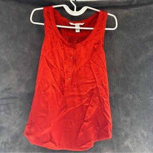 Diane Von Furstenberg Orange-Red Tank Top